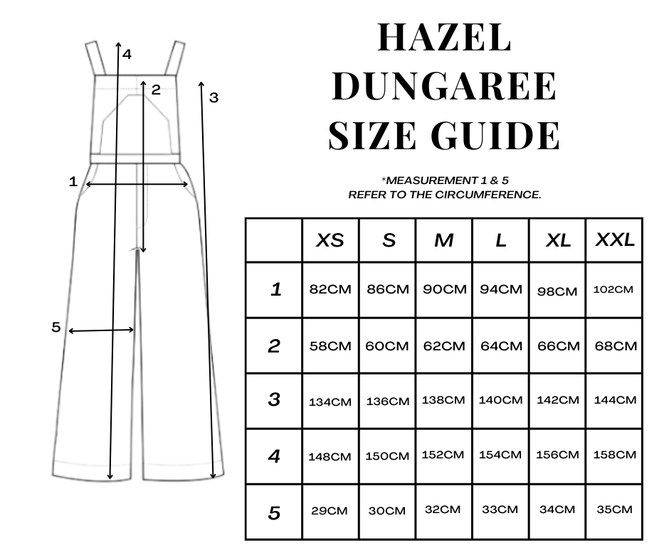 Hazel Dungaree in Blue Doodle