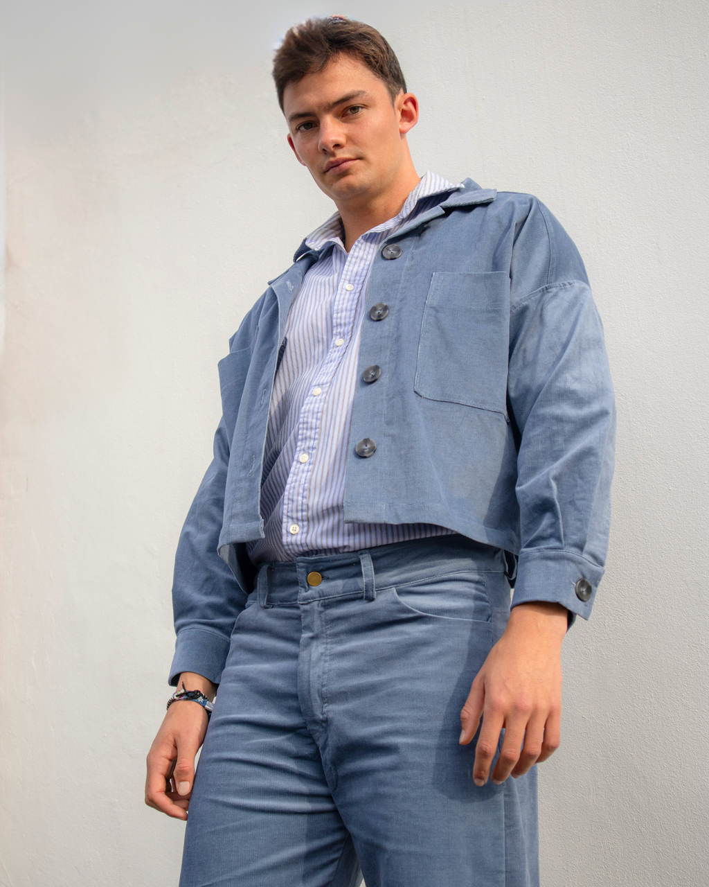 Boxy Jacket in Steel Blue LTD