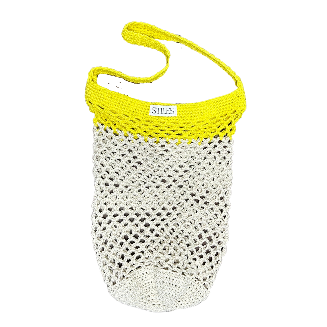 Cecilia Crochet Bag (Bright Yellow)