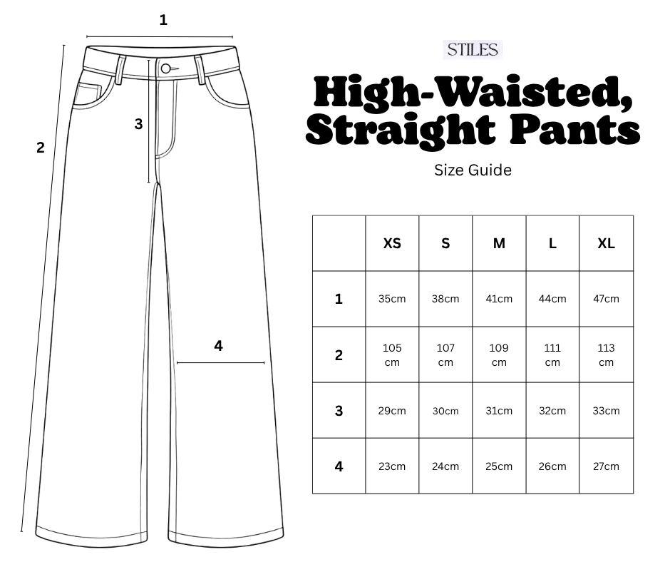 Corduroy High-Waisted Pants in Deep Navy