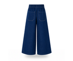 Unisex High-Waisted Pants in Stretch Denim