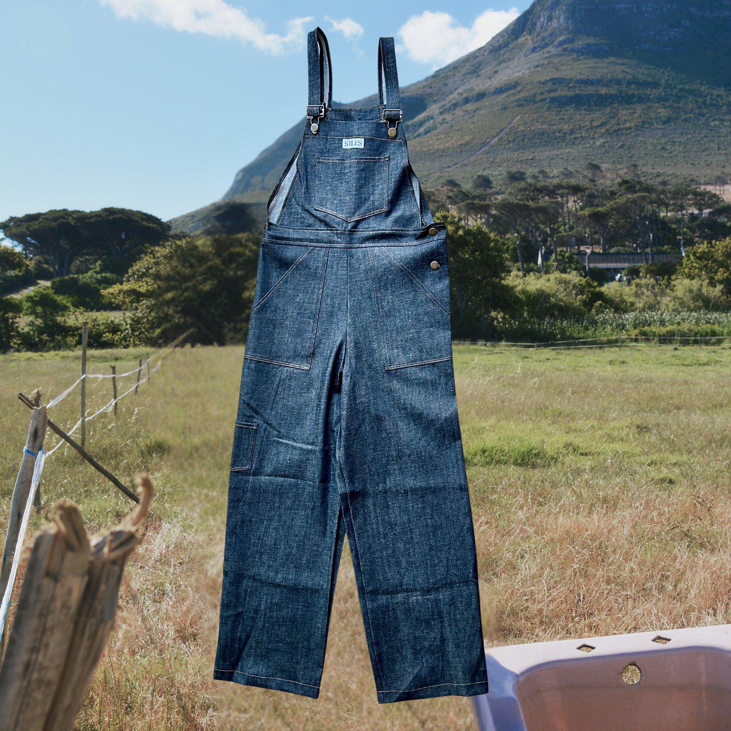 Hazel Dungaree in Dark Denim