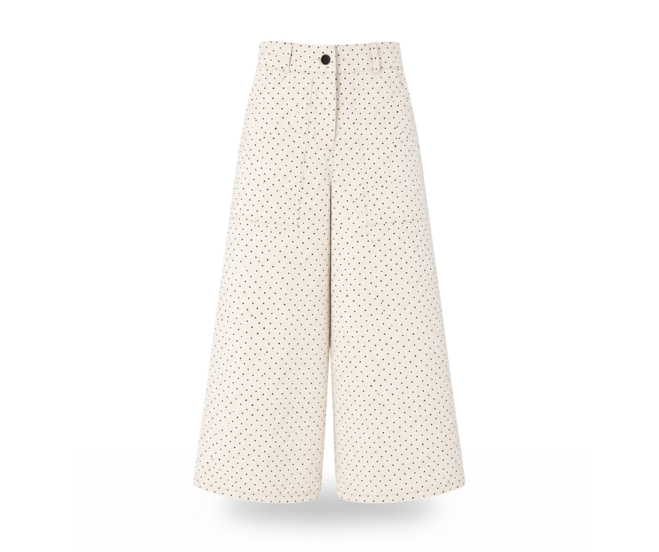 Unisex High-Waisted Pants in Polka Dot