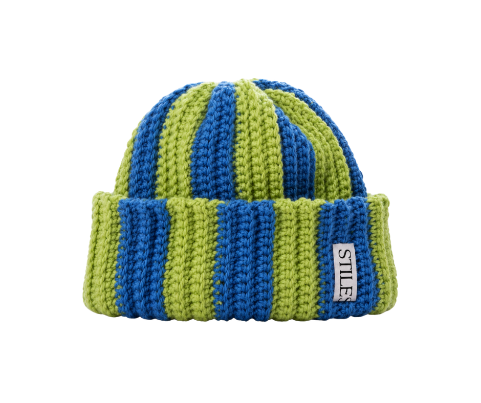The Zea Beanie LTD in Electric Kiwi