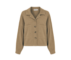 Boxy Jacket in Stone Corduroy LTD