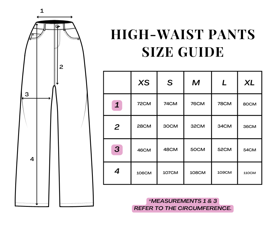 Corduroy High-Waisted Pants in Bubblegum Pink