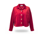 Boxy Jacket in Deep Red LTD
