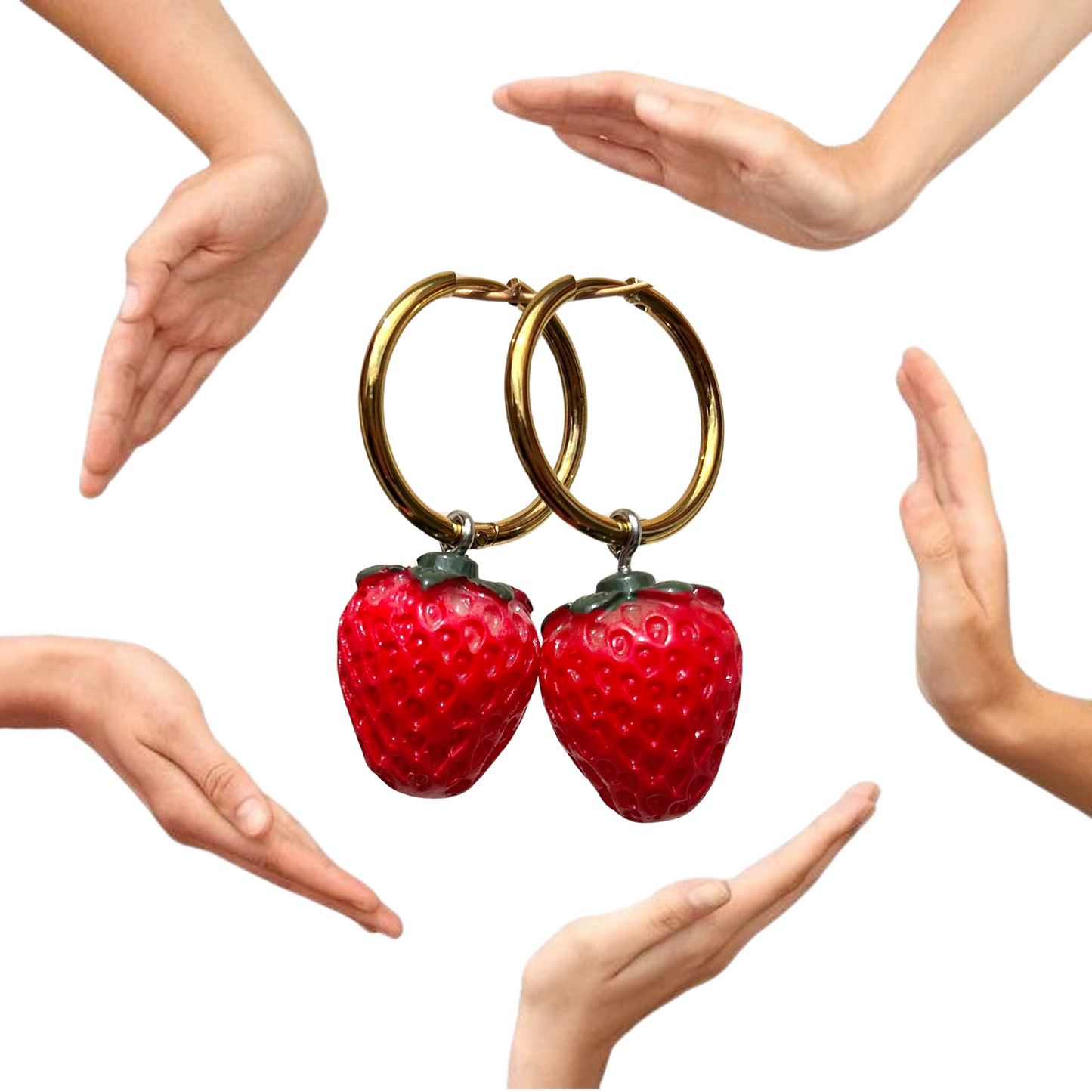 Zahara Earrings “Strawberry Edition”