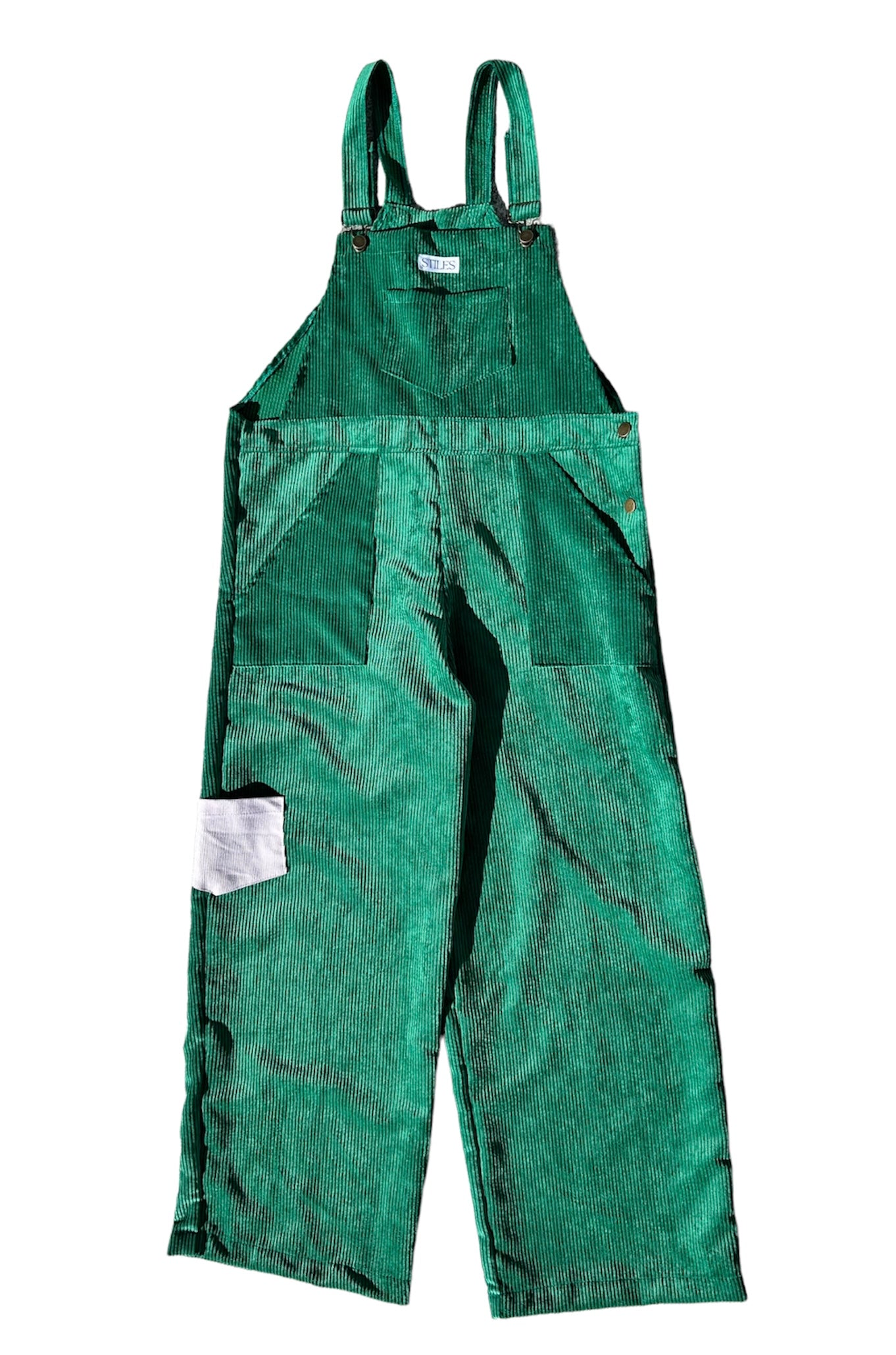 Hazel Dungaree in Emerald Green