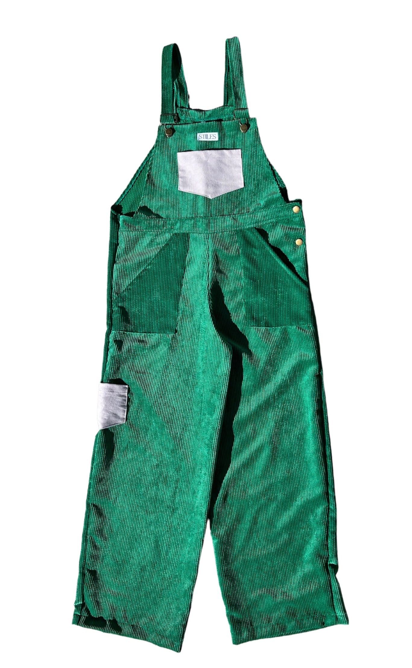 Hazel Dungaree in Emerald Green