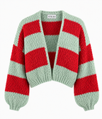 Granny B Cardigan LTD in Cherry Mint