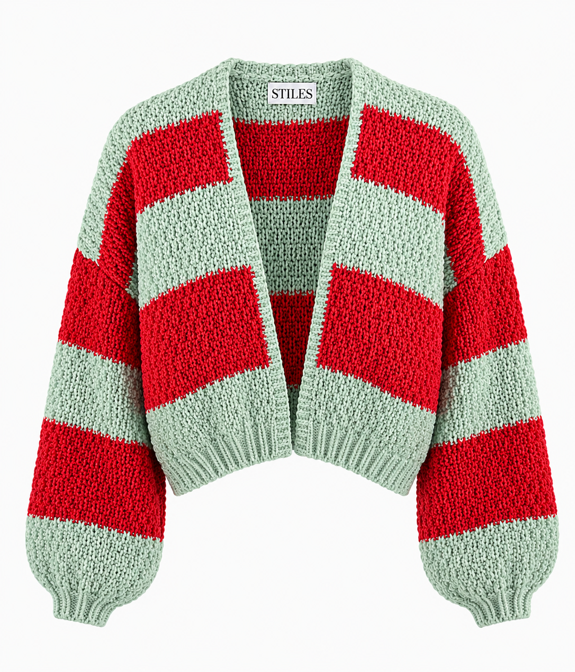 Granny B Cardigan LTD in Cherry Mint