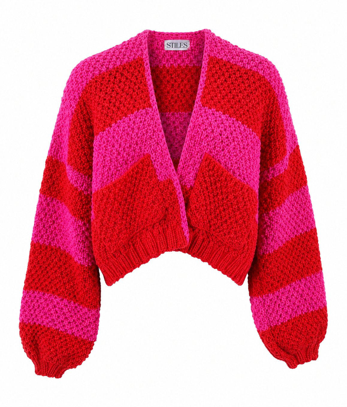 Granny B Cardigan LTD in Electric Cherry