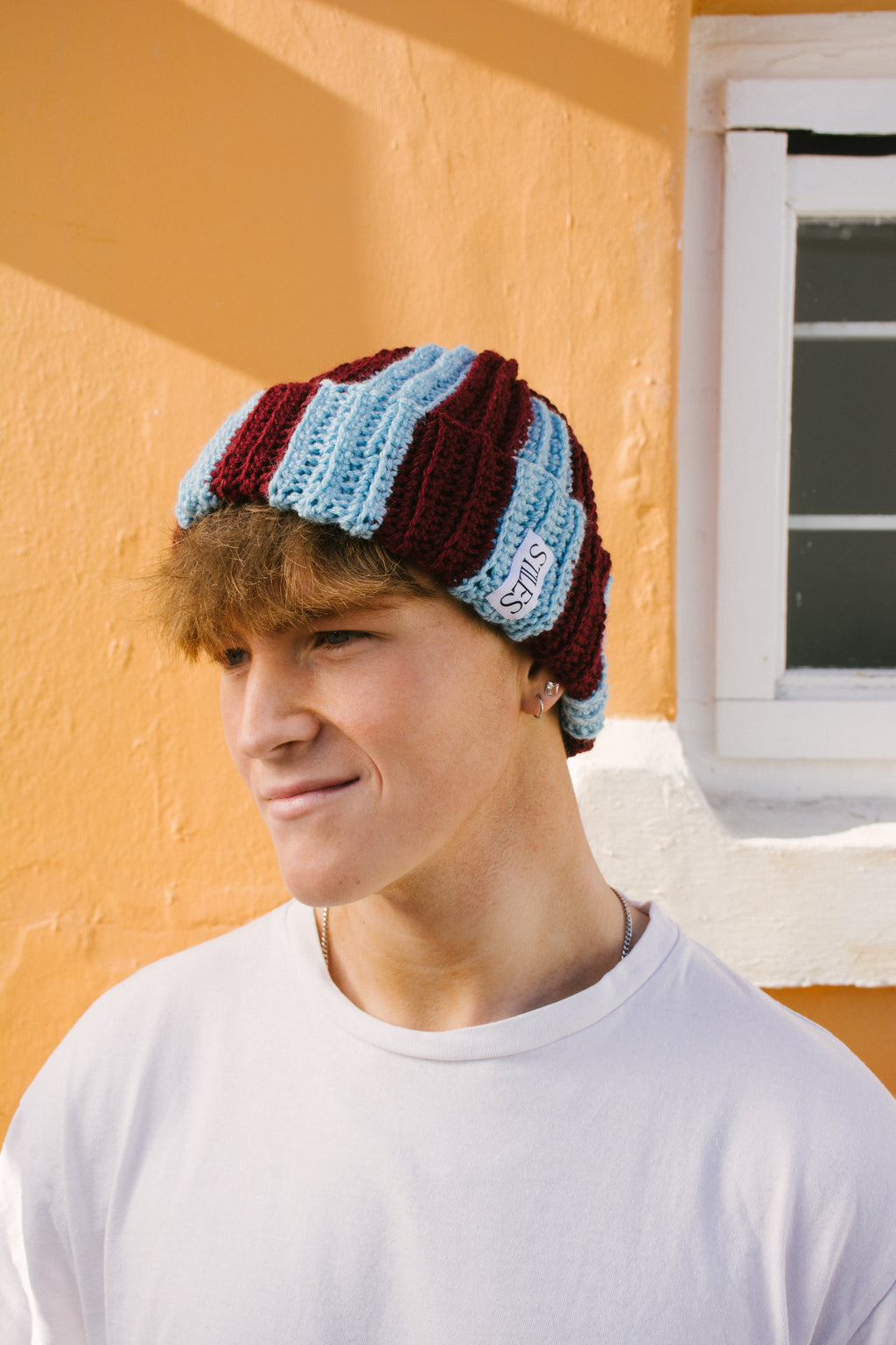 The Zea Beanie LTD in Blue Raspberry