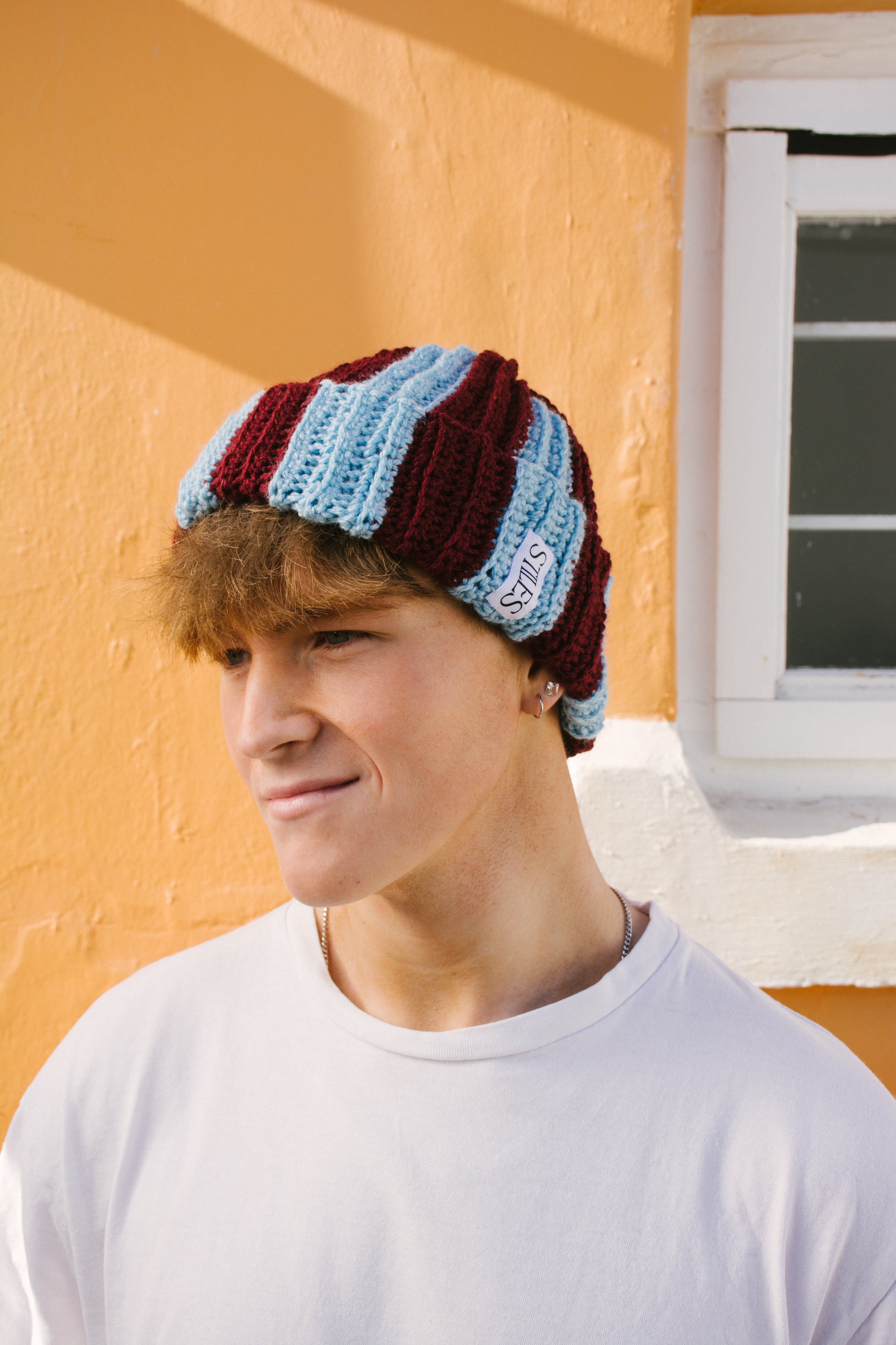 The Zea Beanie LTD in Blue Raspberry