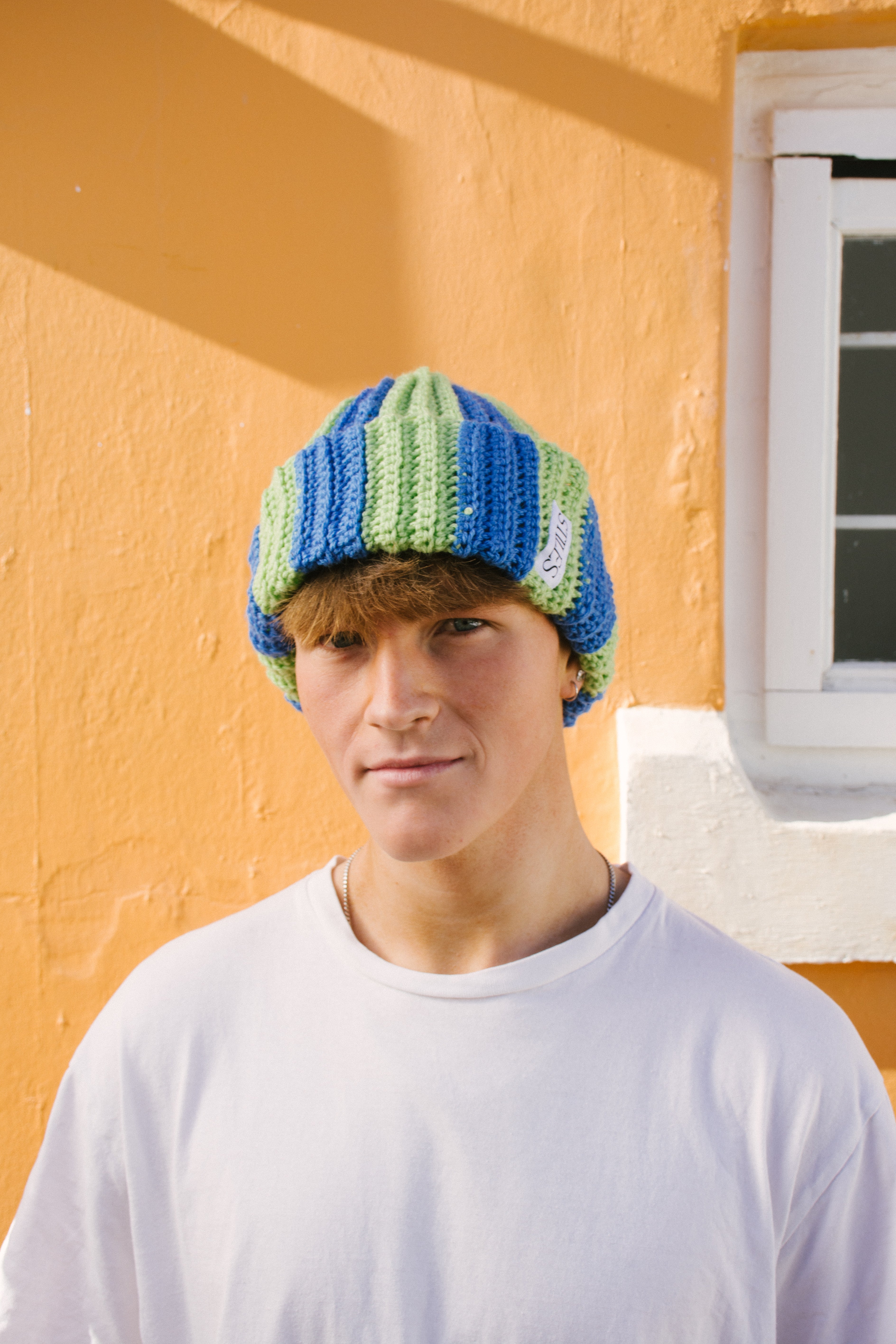 The Zea Beanie LTD in Electric Kiwi