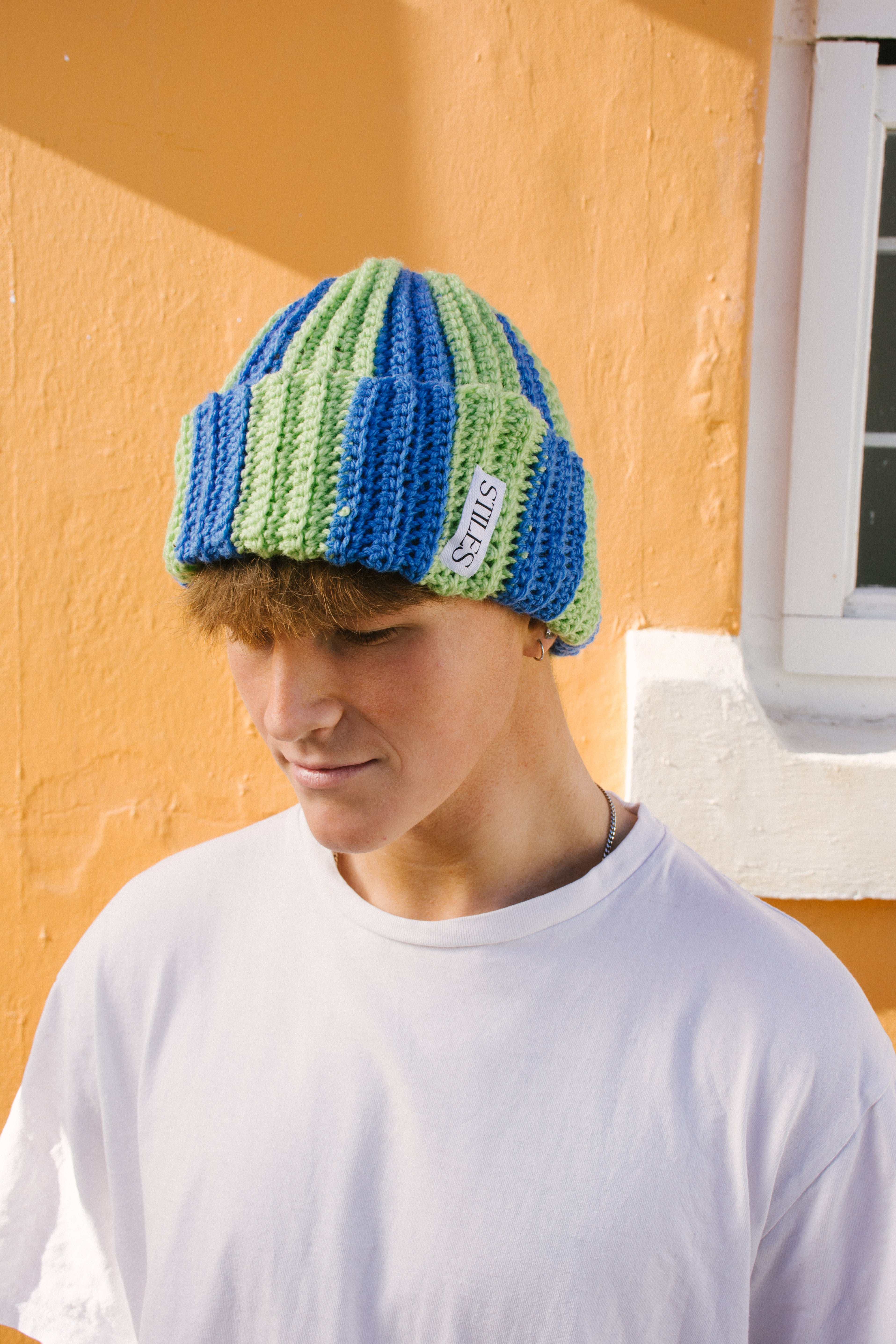 The Zea Beanie LTD in Electric Kiwi