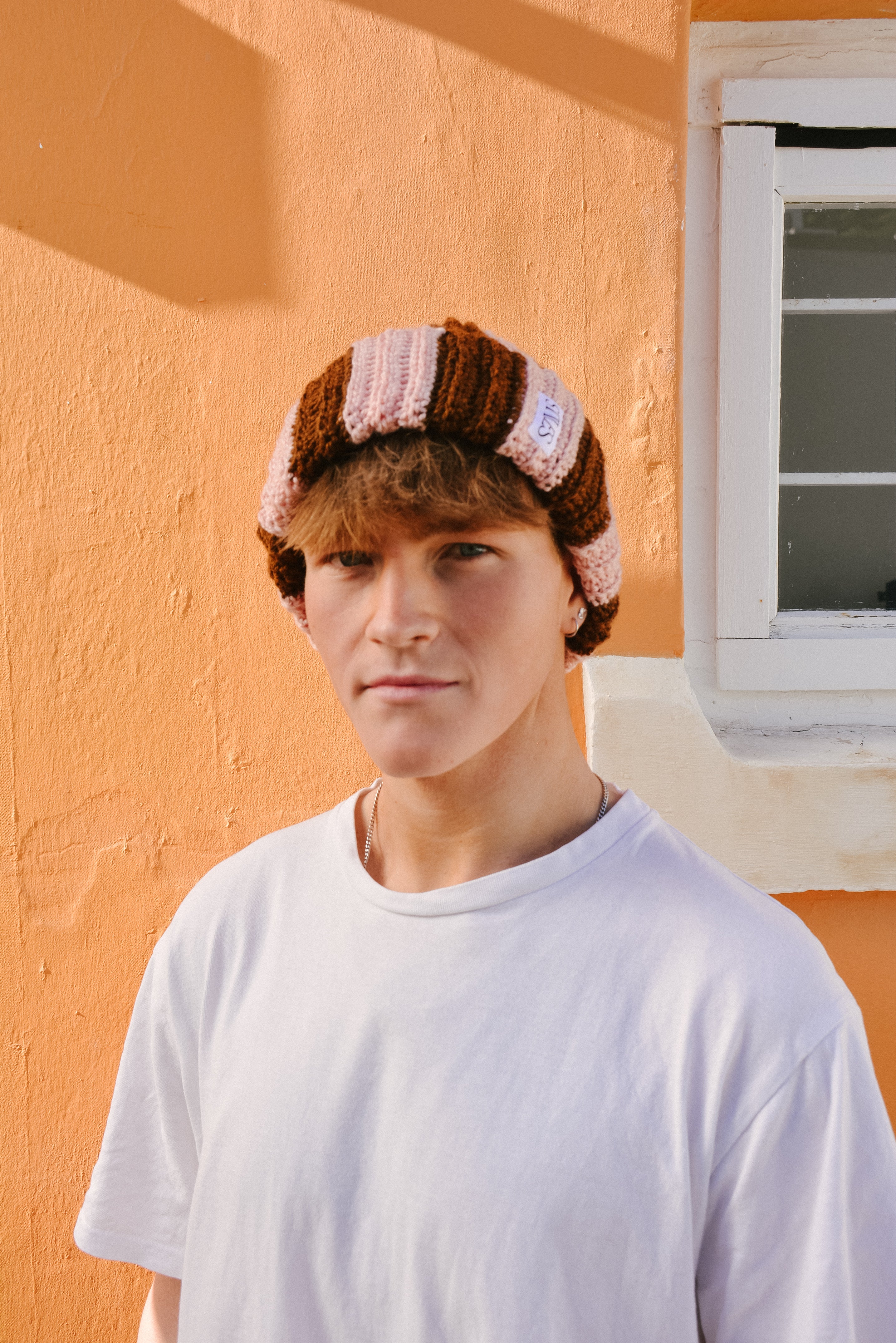 The Zea Beanie LTD in Cocoa Blush