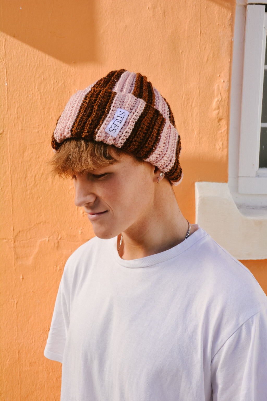 The Zea Beanie LTD in Cocoa Blush