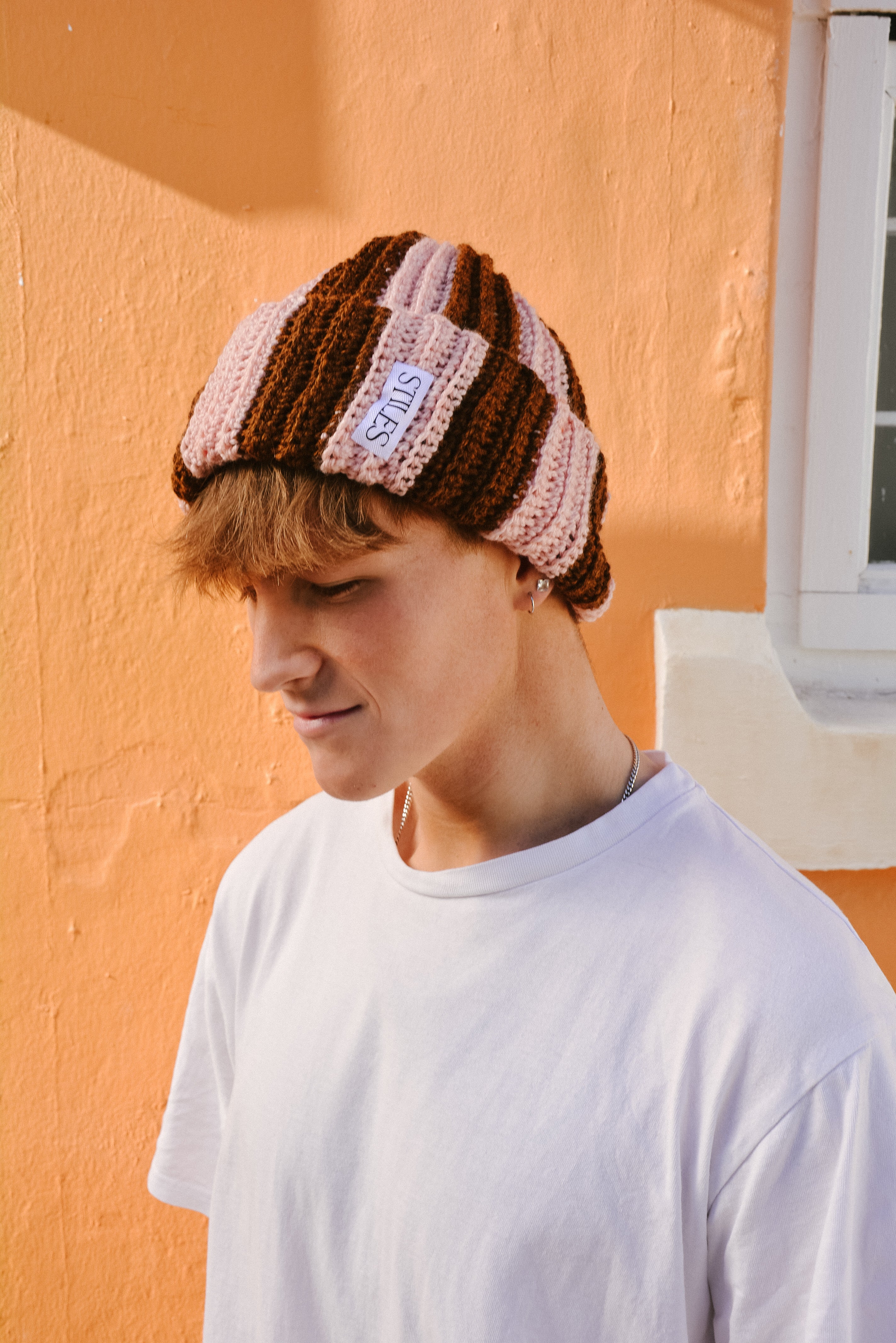 The Zea Beanie LTD in Cocoa Blush