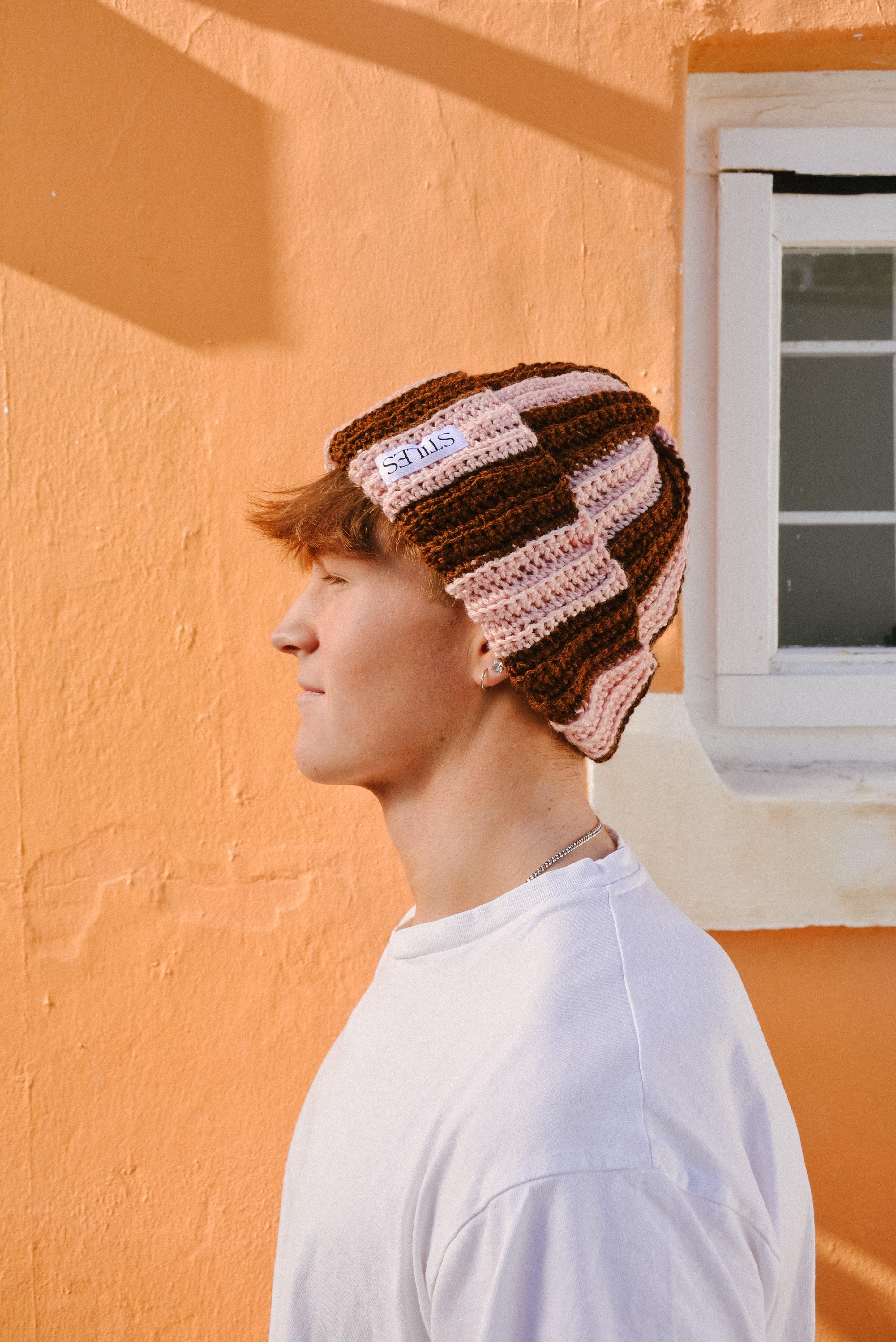 The Zea Beanie LTD in Cocoa Blush