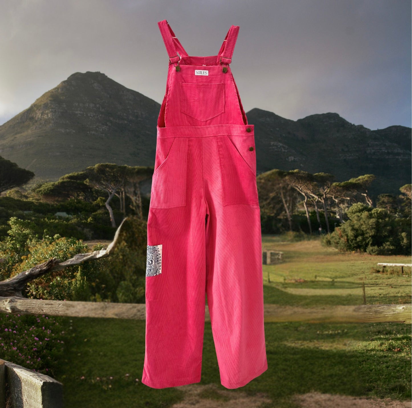 Hazel Dungaree in Milkshake Pink