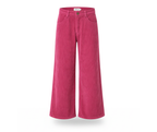 Corduroy High-Waisted Pants in Dusty Raspberry