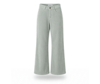 Corduroy High-Waisted Pants in Light Sage